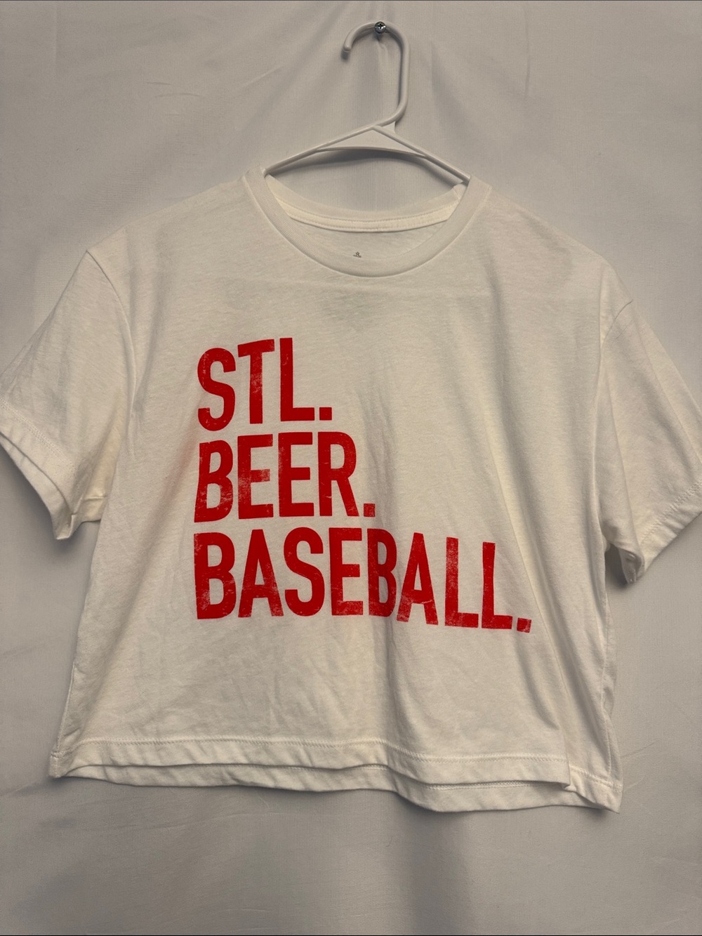 St. Louis Cardinals Women’s Crop Top Size Small STL BEER BASEBALL